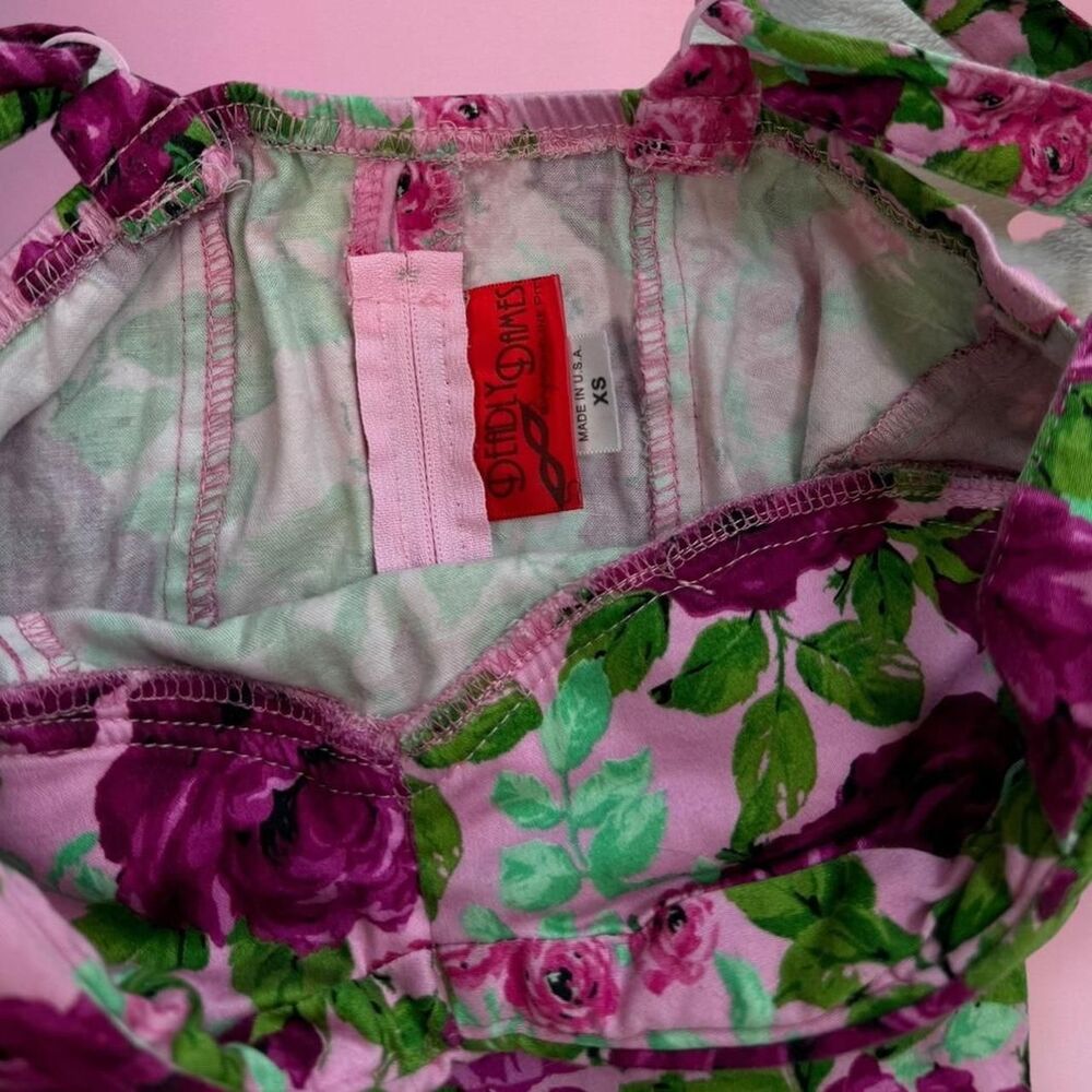 Deadly Dames Floral Bustier Top XS - Picture 3 of 3
